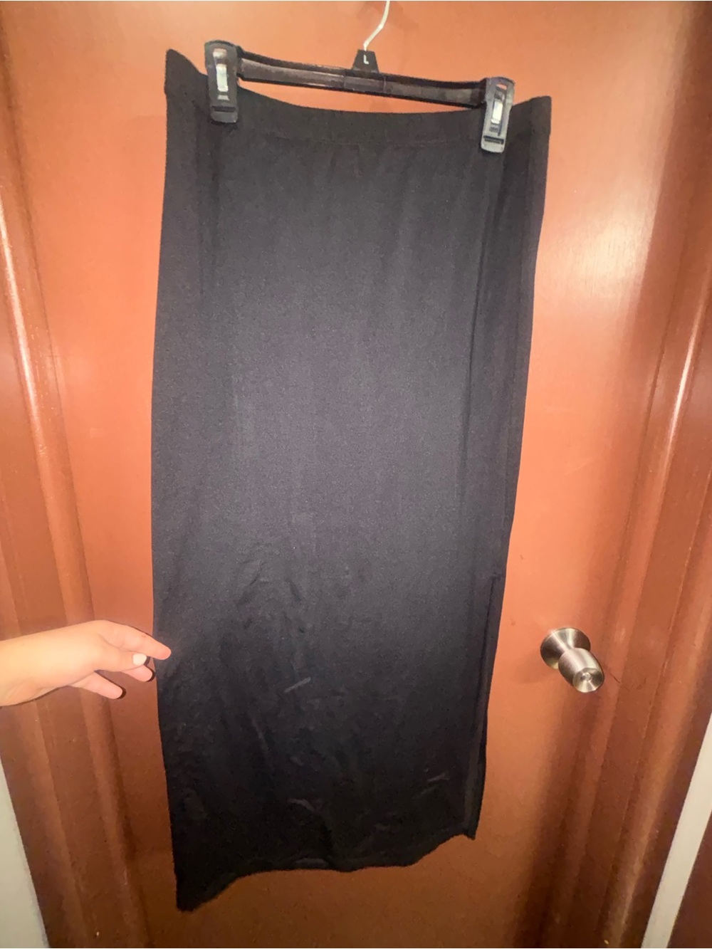 Women's Black Maxi Skirt - Sleek Everyday Style